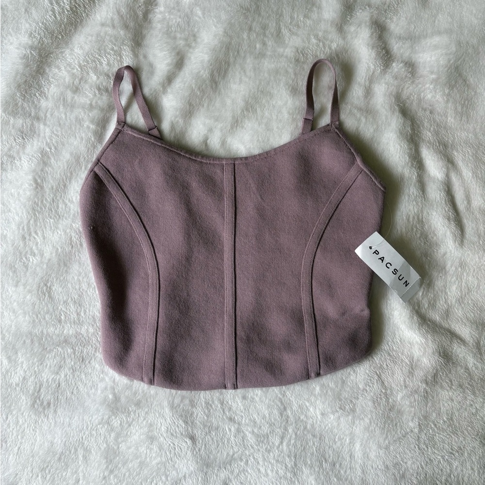 NWT Pacsun Mauve Cropped Tank